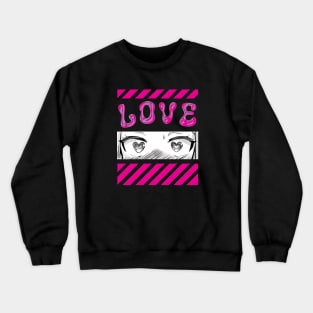 Y2K manga girl Crewneck Sweatshirt